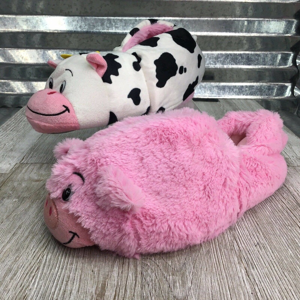 FlipaZoo Slippers Pig a Cow Slipper Reversible